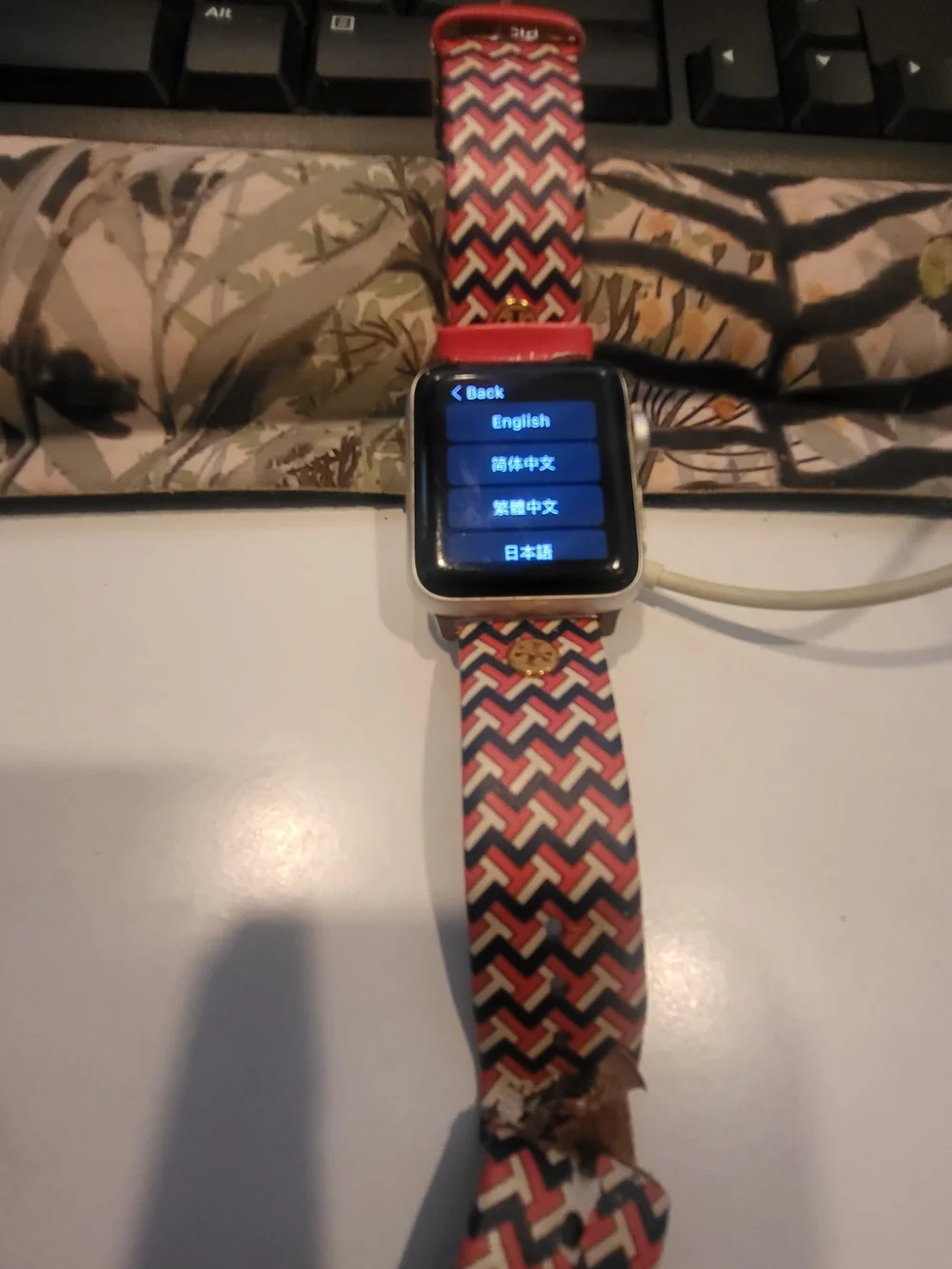 Apple Watch Series 3 38mm Cellular with Tory Burch Sports Band